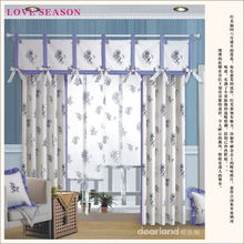 暗香浮动 蓝紫色布艺窗帘里的诗意时光